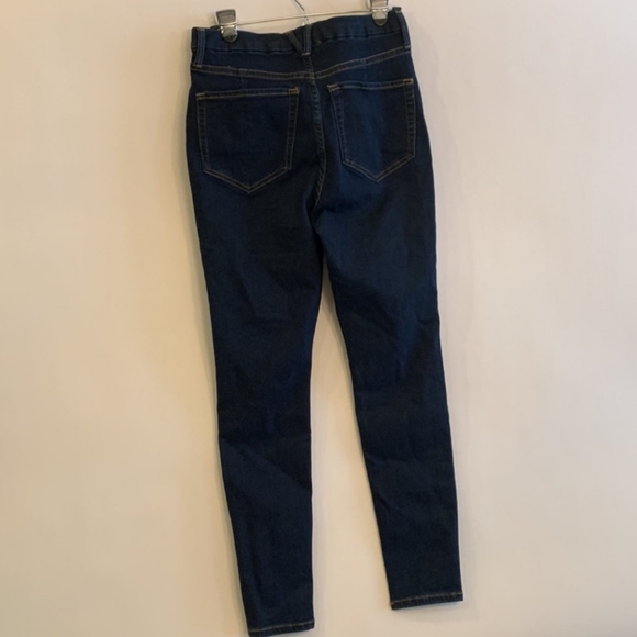 🆕️ Free People High Waist Skinny Jeans. Dark Blue Wash. NWT - Picture 6 of 11